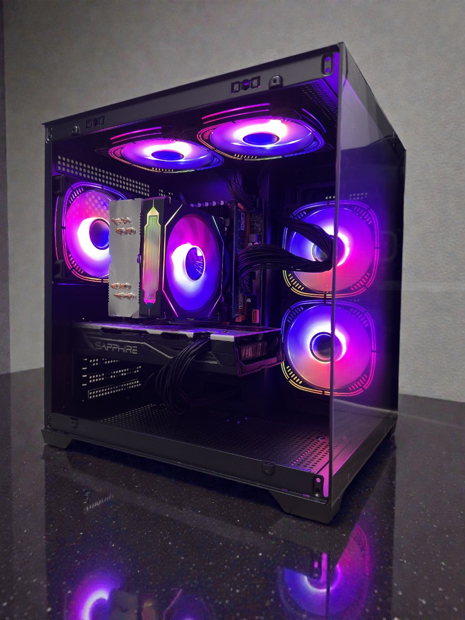 BXG Gaming PC – i7-10700k + RX 580. Windows 11 PRO | 16GB RAM, 500GB stocare