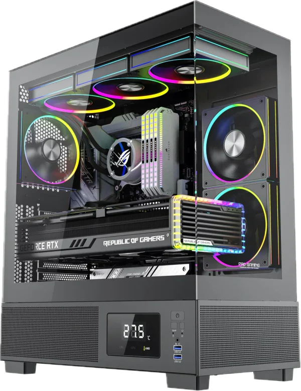 0B3507E7-7DC6-4144-8A63-FAD2CE0D8FE6 Sistem Desktop PC Gaming BXG; AMD Ryzen 7 7800X3D pana la 5.0GHz, 32GB DDR5; 1TB SSD M.2; GeForce® RTX 5060TI 16GB GDDR7 ; Windows 11 PRO