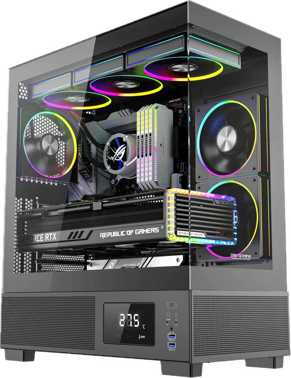 Sistem Desktop PC Gaming BXG; AMD Ryzen 7 7800X3D pana la 5.0GHz