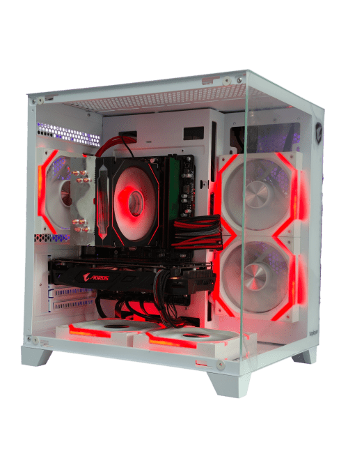 BXG Gaming PC – AMD Ryzen 5 2600 + RX 580. Windows 11 PRO | 16GB RAM, 500GB SSD