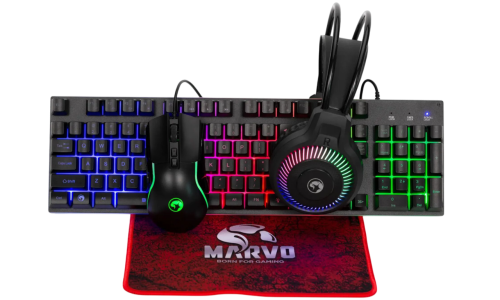 KIT GAMING MARVO - MOUSE, TASTATURA, CASTI SI MOUSEPAD