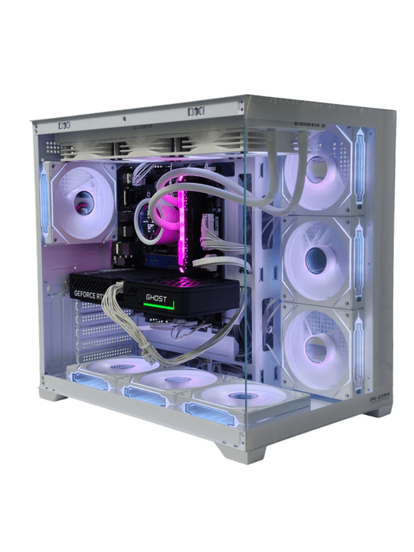 Sistem Gaming BXGPC Elite White – Intel i5-14400F, RTX 5060, 16GB RAM, 1TB SSD