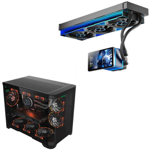 PC Gaming BXGPC Infinity Flow – Intel i7-10700 | AMD Radeon RX 6800 XT 16GB | 32GB RAM | AIO 360mm LCD Rotabil | Carcasă Panoramică