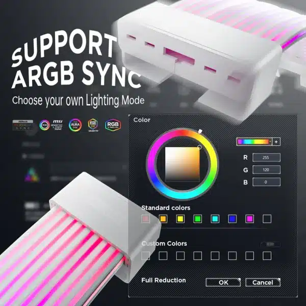 Set cabluri prelungitoare AsiaHorse ARGB, sincronizare 5V 3-Pin