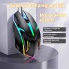 Mouse de gaming X1, iluminare multicolor, design ergonomic, negru