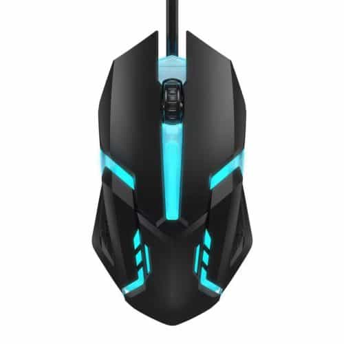 Mouse de gaming X1, iluminare multicolor, design ergonomic, negru