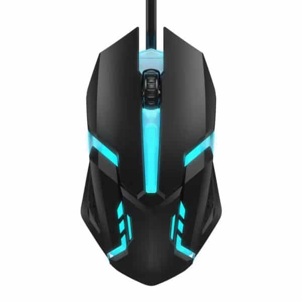 Mouse de gaming X1, iluminare multicolor, design ergonomic, negru
