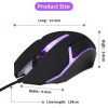 Mouse de gaming X1, iluminare multicolor, design ergonomic, negru